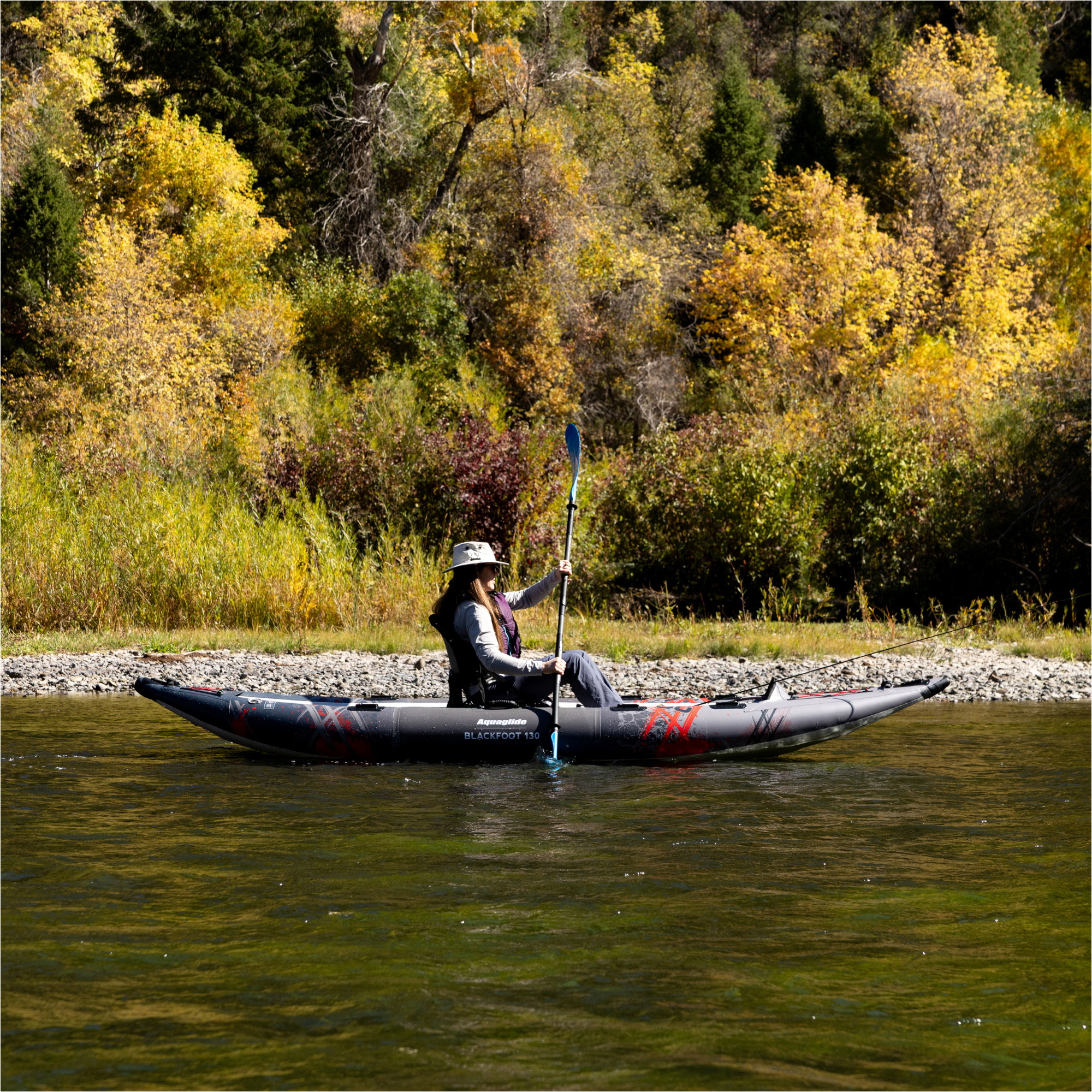 2026 Aquaglide Blackfoot Angler 130 XF 1 Person Kayak AG-K-BFXT-130